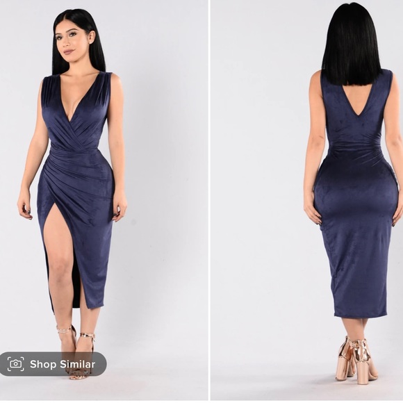 Navy Dress - Picture 1 of 1